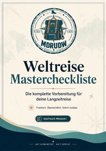 Cover der Weltreise Mastercheckliste